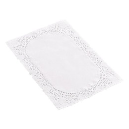 Dentelle blanche format 20 x 30 cm - par 250
