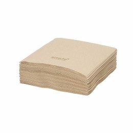Serviette cocktail marron biodégradable 20 x 20 cm - par 180