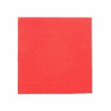 Serviette cocktail double point rouge 20 x 20 cm - par 100