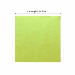 Serviette ouate anis 2 feuilles 39 x 39 cm - par 100