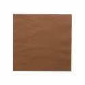 Serviette ouate chocolat 2 feuilles 39 x 39 cm - par 100