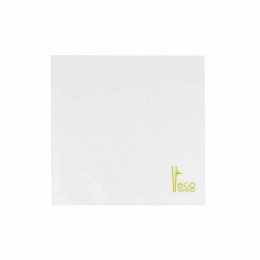 Serviette bambou blanche 40 x 40 cm - par 50