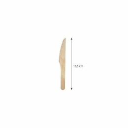 Couteaux jetables en bois clair 16,5 cm - par 2500