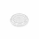 Couvercle plat plastique transparent avec croisillon pour shakers smoothie - par 50