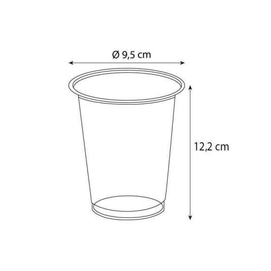 Shaker smoothie transparent 400/550 ml - par 50