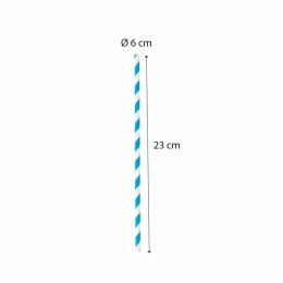 Paille papier flexible assortie Ø 0,6 x 23 cm - par 250