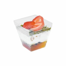 Grande verrine pyramide plastique transparente 200 ml - par 50