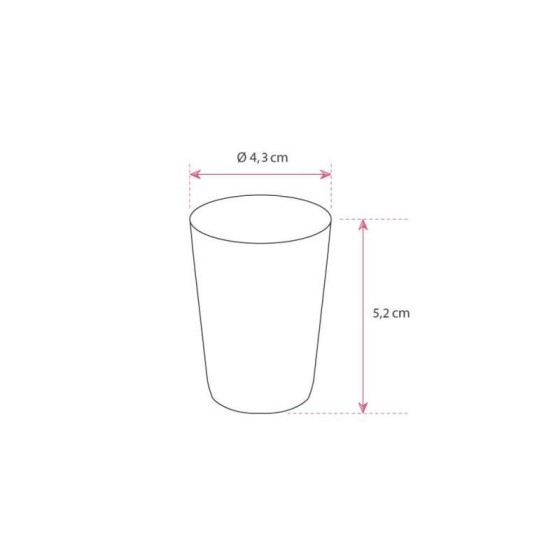 Mini verre cantine 50ml transparent - par 100 - RETIF