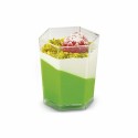 Verrine plastique hexagonale transparente 50 ml - par 60