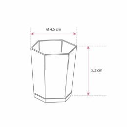 Verrine plastique hexagonale transparente 50 ml - par 60