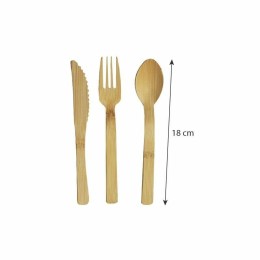 Kit couverts jetables 4 en 1 en bambou - par 200