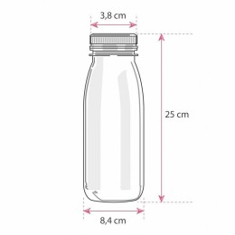 Grande bouteille plastique jetable avec bouchon orange 1 litre - par 74