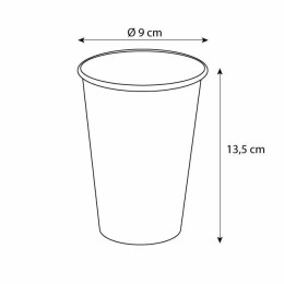 Gobelet à café en carton brun 450 ml - par 50