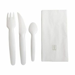 Kit couverts jetable papier 4 en 1 - par 250