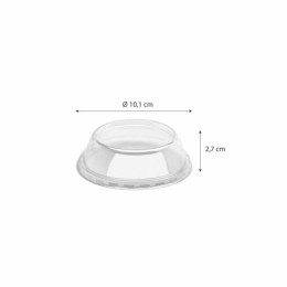 Couvercle cristal dôme Servipack pour pots 200, 270, 300 et 400 ml - par 1600