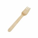 Fourchette jetable bois 16,5 cm - par 100
