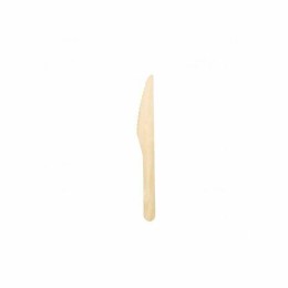 Couteau jetable bois 16,5 cm - par 100