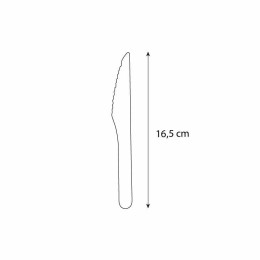 Couteau jetable bois 16,5 cm - par 100