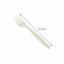 Fourchette jetable en noyau d'avocat 17,5 cm - par 24