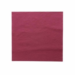 Serviette ouate prune 2 feuilles 39 x 39 cm - par 100