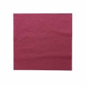 Serviette ouate prune 2 feuilles 39 x 39 cm - par 100
