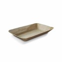 Assiette rectangulaire en palmier 25 x 16 cm - par 25