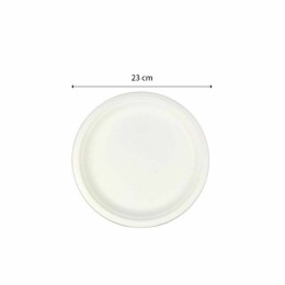 Assiette ronde en bagasse Ø 23 cm - par 50