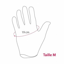 Gants vinyle transparents poudrés taille M (7/8) - par 100