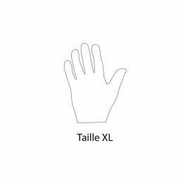 Gants vinyle transparents poudrés taille XL (9/10) - par 100