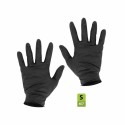 Gants nitrile noir non poudrés taille S (6/7) - par 100