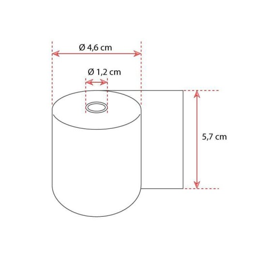 Rouleau pour machine thermique 5,7 x 4,6 x 1,2 cm - par 5