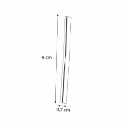 Attache cellophane rouge 9 x 0,7 cm - par 2000