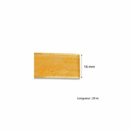 Ruban voile jaune 16 mm x 20 m - à l'unité