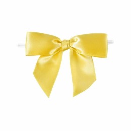 Noeud satin citron - par 100