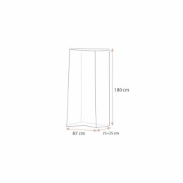Housse de protection pour chariot plastique transparente 87 x 25 + 25 x 180 cm - par 50