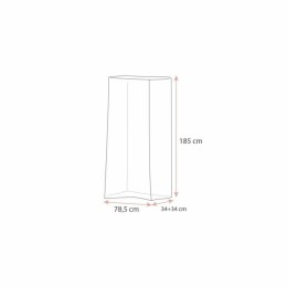 Housse de protection pour chariot plastique transparente en rouleau 78,5 x 34 + 34 x 185 cm - par 200
