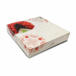 Boîte pâtissière 29 x 29 x 5 cm décor BAROQUE - par 50