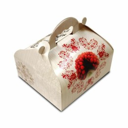 Boîte pâtissière avec poignée 16 x 18 x 7 cm décor BAROQUE- par 50