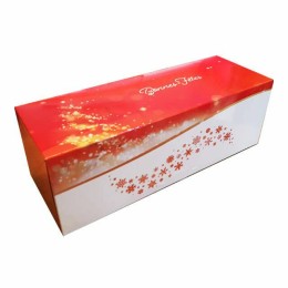 Grossiste boîte à bûche de noël de 30 cm avec décoration |Tradaka
