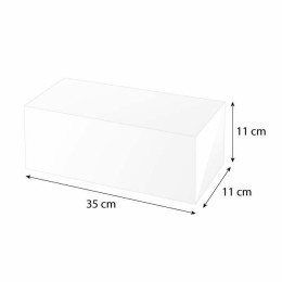 Boîte à bûche carton "Carmine" 35 x 11 x 11 cm - par 25