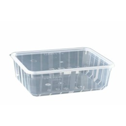 Boite Carty transparente avec couvercle 1100 ml - par 25