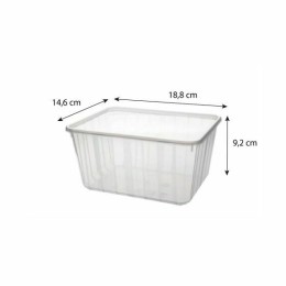Boite Carty transparente avec couvercle 1800 ml - par 25
