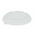 Couvercle plastique pour bol salade rond kraft brun 1250 ml - par 50