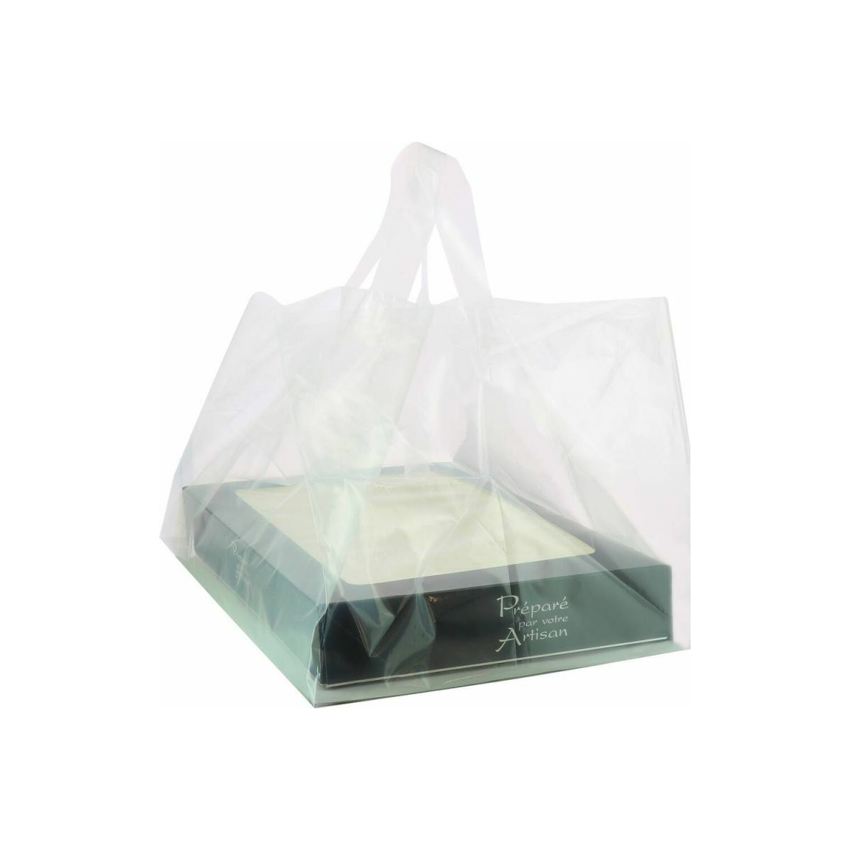 Sac alimentaire plastique avec fermeture 20 x 25 x 4 cm.