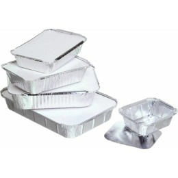 Huixinue Barquette Aluminium 12 Pieces 1750ml,25 * 19cm,Récipient pour  Barquette Alimentaire Jetable,Barquette Aluminium avec Couvercle,Plat  Aluminium Jetable pour la Cuisine,la pâtisserie. : : Cuisine et  Maison