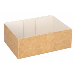 Caissette pâtissière kraft brun 16 x 11 x 5 cm - par 100