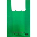 Sac bretelles plastique BD 50 microns vert 26 x 6 + 6 x 45 cm - par 500