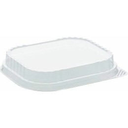 Couvercle plastique transparent clipsable pour barquette aluminium Ready2Cook 940 ml - par 100