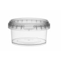 Pot plastique transparent rond avec fermeture de sécurité 210 ml - par 250