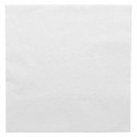 Serviette cocktail double point ouate blanche 25 x 25 cm - par 100